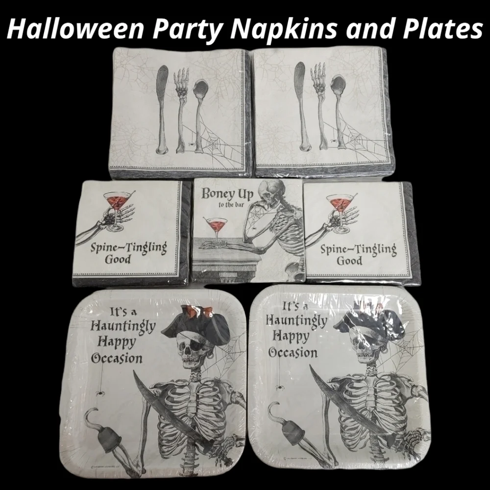 Halloween Party Napkins and Plates Set Unopened Hallmark Party NWT - Picture 10 of 10